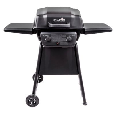 Asador a Gas 2 Quemadores con Bandejas Laterales 67x45cm CHAR