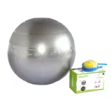 Balón Pelota Para Pilates De 55 Cm Color Gris