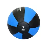 Balón De Peso Medicinal En Caucho De 5 Kg Color Negro/Azul