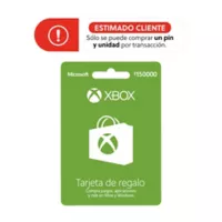 Xbox Pin Virtual Tarjeta Microsoft Xbox 150.000 Live