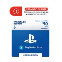 Playstation Pin Virtual Colombia Playstation $10 USD