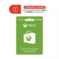 Xbox Pin Virtual Tarjeta Microsoft Xbox 100.000 Live