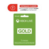 Xbox Pin Virtual Tarjeta Microsoft Xbox 3Mes Gold Nv16