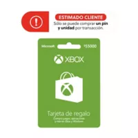 Xbox Pin Virtual Tarjeta Microsoft Xbox 55.000 Live