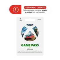 Xbox Pin Virtual Xbox Game Pass Ultimate 1 Mes