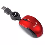 Micro Mouse Retráctil GMN104-Rojo