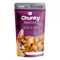 Alimento Húmedo Para Gato Delicat Pouche Trozos De Pavo Chunky 80g