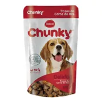 Alimento Húmedo Para Perro Deli Dog Trozos Carne Res Chunky 100g