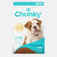 CHUNKY Alimento Seco Para Perro Cachorros Chunky Nuggets Pollo 9kg