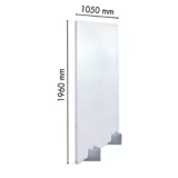 Panel Divisorio 16mm Blanco 1.05m X 1.96m Ark