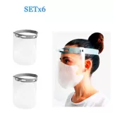 Careta Protectora Facial Fija Set x 6
