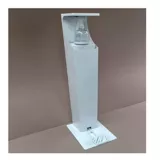 Dispensador De Gel/Alcohol/Sanitizante De Piso Con Pedal Acero Blanco De 115 Cm
