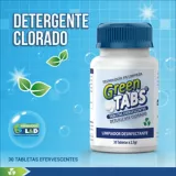 Detergente Cloro Greentabs Tabletas x2.5gr 30 Unidades