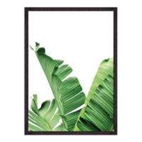 Cuadro Tropic Banana Leaves No.1 30x40 Marco Café