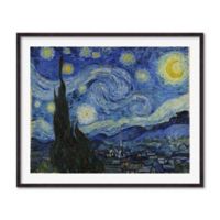 Cuadro The Starry Night Van Gogh 100x83 Marco Café