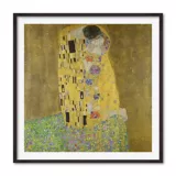 Cuadro The Kiss Gustav Klimt 100x100 Marco Café