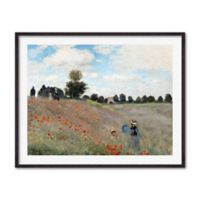 Cuadro Poppy Field Claude Monet 100x79 Marco Café