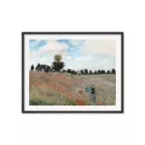 Cuadro Poppy Field Claude Monet 70x57 Marco Café