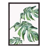 Cuadro Tropical Leaves No.5 13x18cm Marco Café