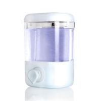 Dispensador De Gel Antibacterial/Jabón Líquido Plástico Blanco 500 Ml De 17x11 Cm