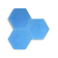 Mosaico Hexagonal Monocolor Producto Artesanal (20x23cm) Cjx1m2