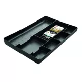 Bandeja Plástica Organizadora De Cajones 33.4x19.5x22.8 cm Negra