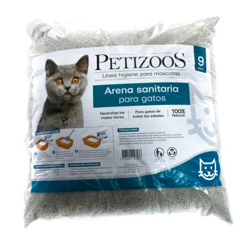 Arena para Gatos, control de malos olores - Petys