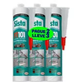 Pack Silicona 3x2 840ML FT101 Blanco
