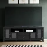 Mesa de TV 183x44x66 cm Negro