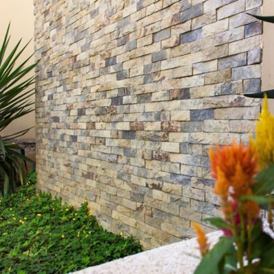 Paneles de revestimiento de pared de poliuretano de alta densidad para  decoración interior y exterior | Panel de revestimiento de piedra apilada 