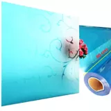 Vinilo Película Decorativa para Vidrio Tallo Azul 90x100cm