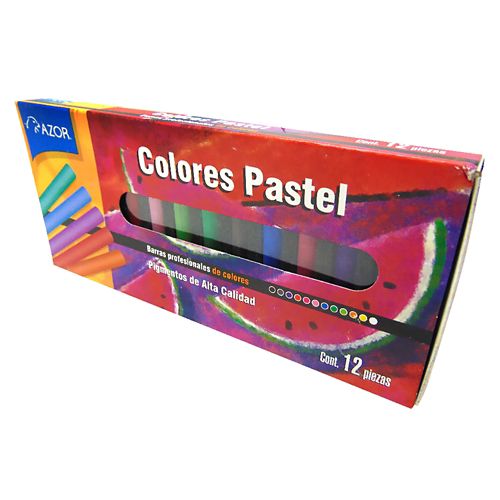 Colores Pastel x12 Unidades Oleo - Azor | Knasta Colombia