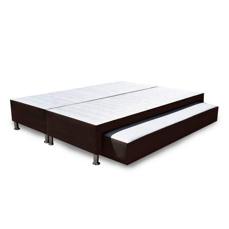 Base Cama con Cajones 90x190 Microfibra Blanco MAGIC CLASS