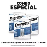 Combo Energizer Lithium 3 Blisters AAA-2