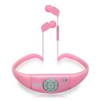 Audífonos Inalámbricos Resistentes con Reproductor MP3 Rosado