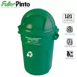 Contenedor Red Tapa Vaivén 121Lt Verde - Orgánico - Aprovechable x2Und
