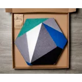 Tapete Diperz 8 Tabletas 40x35 cm Modular Hexagonal