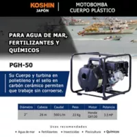 Koshin Kit Bomba Agua de Mar 2Pulg y Manguera Descarga