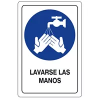 Señal Obligacion Lavarse Las Manos 22X15 C.20