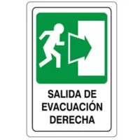Señal Salida Evacuacion Derecha 22X15Cm