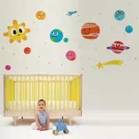 Vinilo Infantil Baby Space Niña 220x100cm