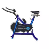 Bicicleta Spinning Bike F0096 Con Monitor Capacidad 100 Kg Color Azul