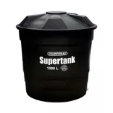 Tanque de Agua 1.000 Litros Supertank Cónico Con Tapa Negro Colempaques