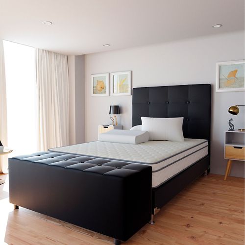 Base Cama Dividida Tamaño Doble en Madera, 140 x 190 cm Dormilandia  DORMILANDIA