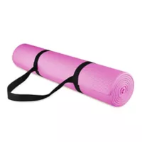 Colchoneta Tapete De Yoga En Pvc De 170 Cm Color Rosado