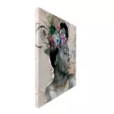 Cuadro Canvas 50x50 cm Mujer Flores