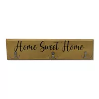 Ambientes Verdes Perchero en Pino 40x10cm Home Sweet