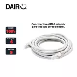Cable Utp Patch Cord Categoria 6 x 5 mts