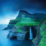 Papel Mural Islas Gasadalur Faroe 4 Partes Papel 254x368 cm