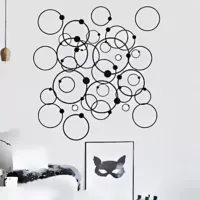 Vinilo Bubble Circles 120x120cm